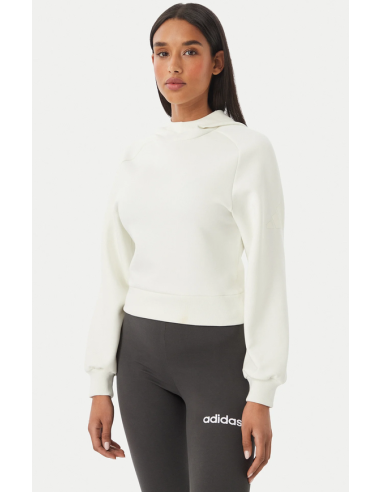 Felpa Donna Adidas Soft Lux - Bianco