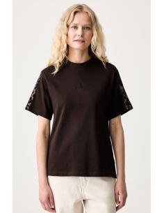 T-Shirt Donna Adidas Animalier - Marrone