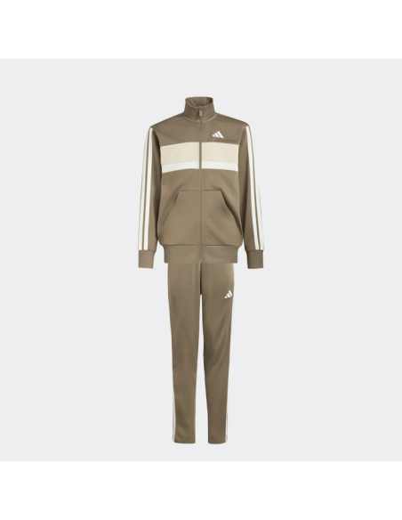Adidas 3S Tiberio TS Tracksuit for Boys - Brown
