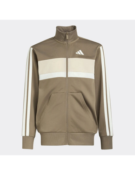 Adidas 3S Tiberio TS Tracksuit for Boys - Brown