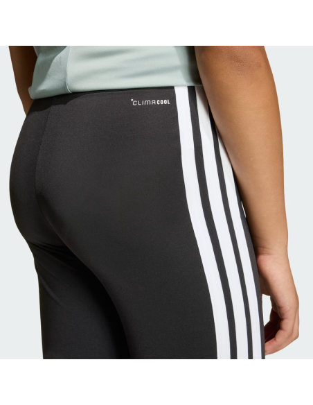 Adidas Essentials 3-Stripes Flared Leggings for Girls - Black