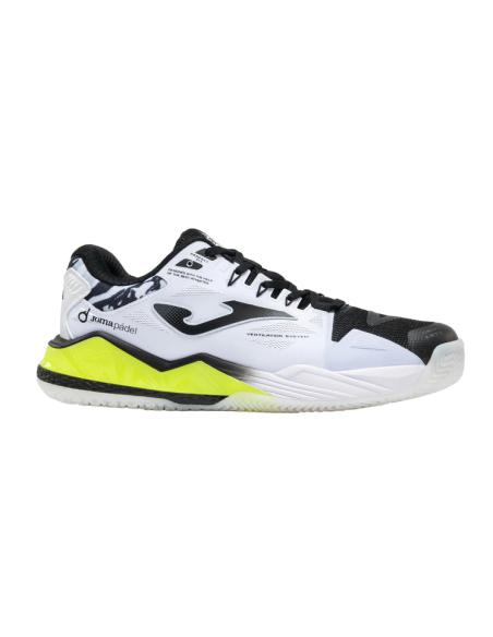 JOMA Padel Spin 2631 Men's Shoes - WHITE/BLACK/YELLOW
