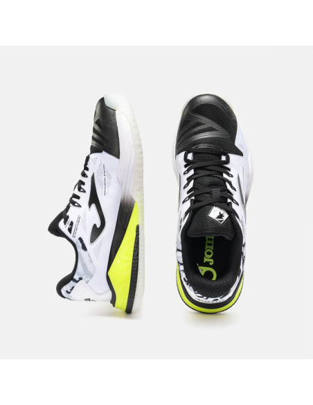 JOMA Padel Spin 2631 Men's Shoes - WHITE/BLACK/YELLOW