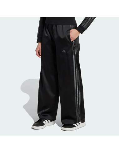 Adidas Girls' Wide-Leg Satin Trousers - BLACK