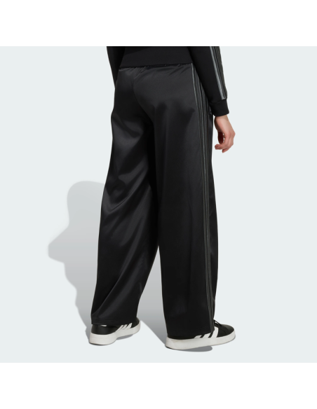 Adidas Girls' Wide-Leg Satin Trousers - BLACK