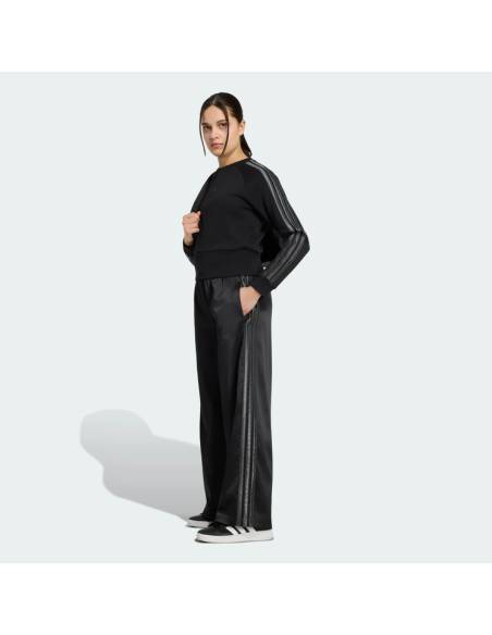 Pantalone Ragazza Adidas a gamba larga in raso - NERO