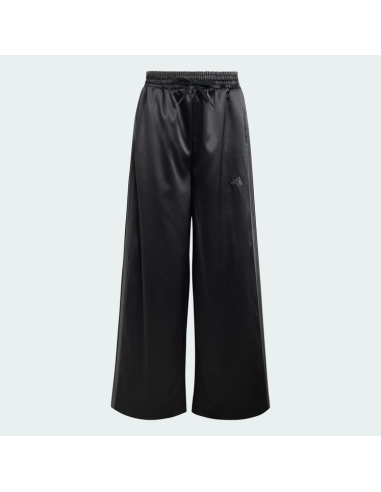 Adidas Girls' Wide-Leg Satin Trousers - BLACK