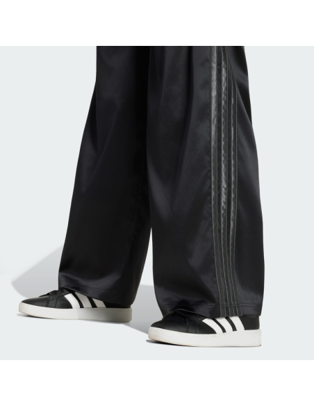 Pantalone Ragazza Adidas a gamba larga in raso - NERO