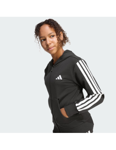Felpa Ragazza Adidas ESSENTIAL FULL ZIP - Nero