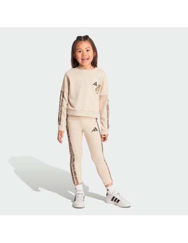 Adidas ANIMALIER Girls' Tracksuit - Beige