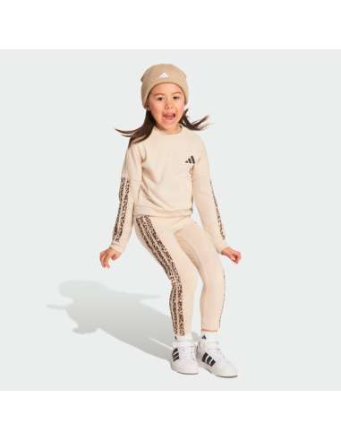 Adidas ANIMALIER Girls' Tracksuit - Beige