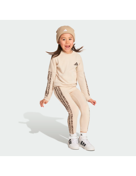 Tuta Bambina Adidas ANIMALIER- Beige