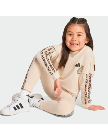 Adidas ANIMALIER Girls' Tracksuit - Beige