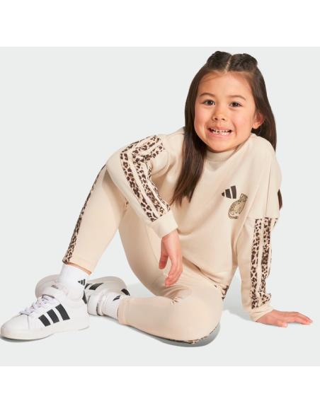 Tuta Bambina Adidas ANIMALIER- Beige