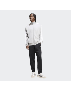 Adidas Men's ART 3-Stripes Tracksuit - Grey/Black 2