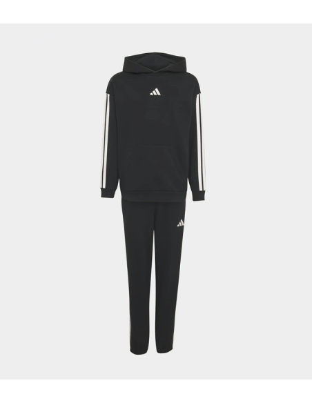 Tuta Bambino Adidas 3-Stripes essentials - nero