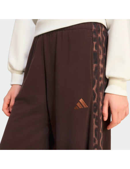 Pantalone Donna Adidas Essentials 3-Stripes Animalier - Marrone
