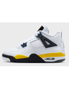 Boys' Jordan Air Jordan 4 Retro Shoes - White/Yellow