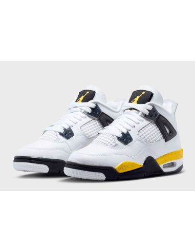Scarpe Ragazzo Air Jordan 4 Retro - Bianco/Giallo