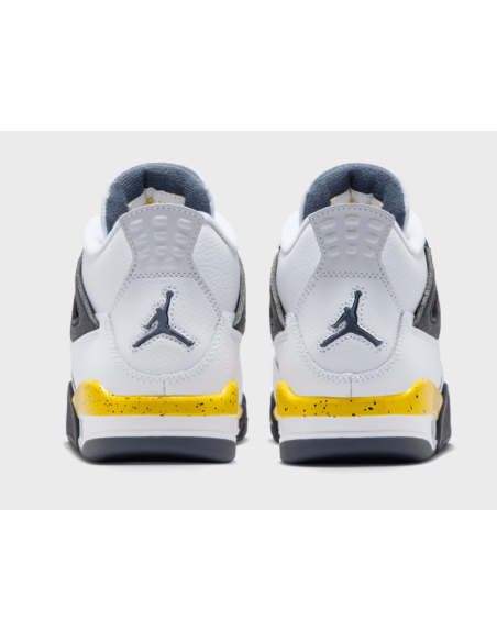 Boys' Jordan Air Jordan 4 Retro Shoes - White/Yellow