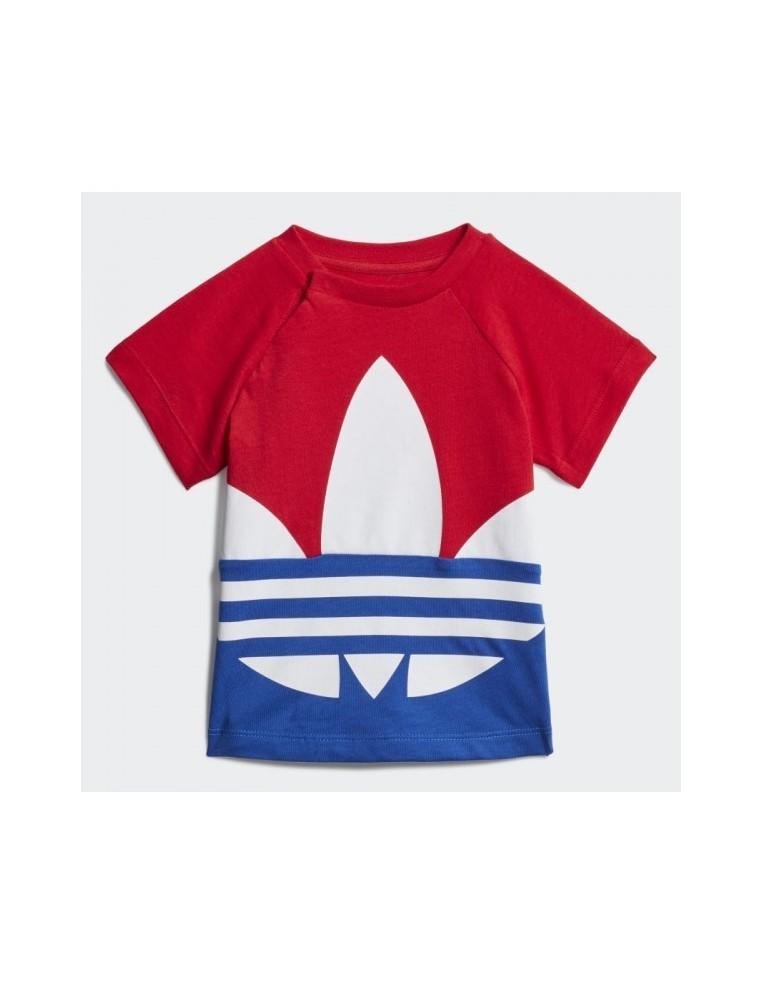 T-SHIRT BAMBINO ADIDAS BIG TREFOIL TEE - GE1968