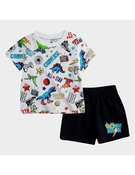 COMPLETO BAMBINO CONVERSE GAMING ALLOVER PRINT- 6CB353-023